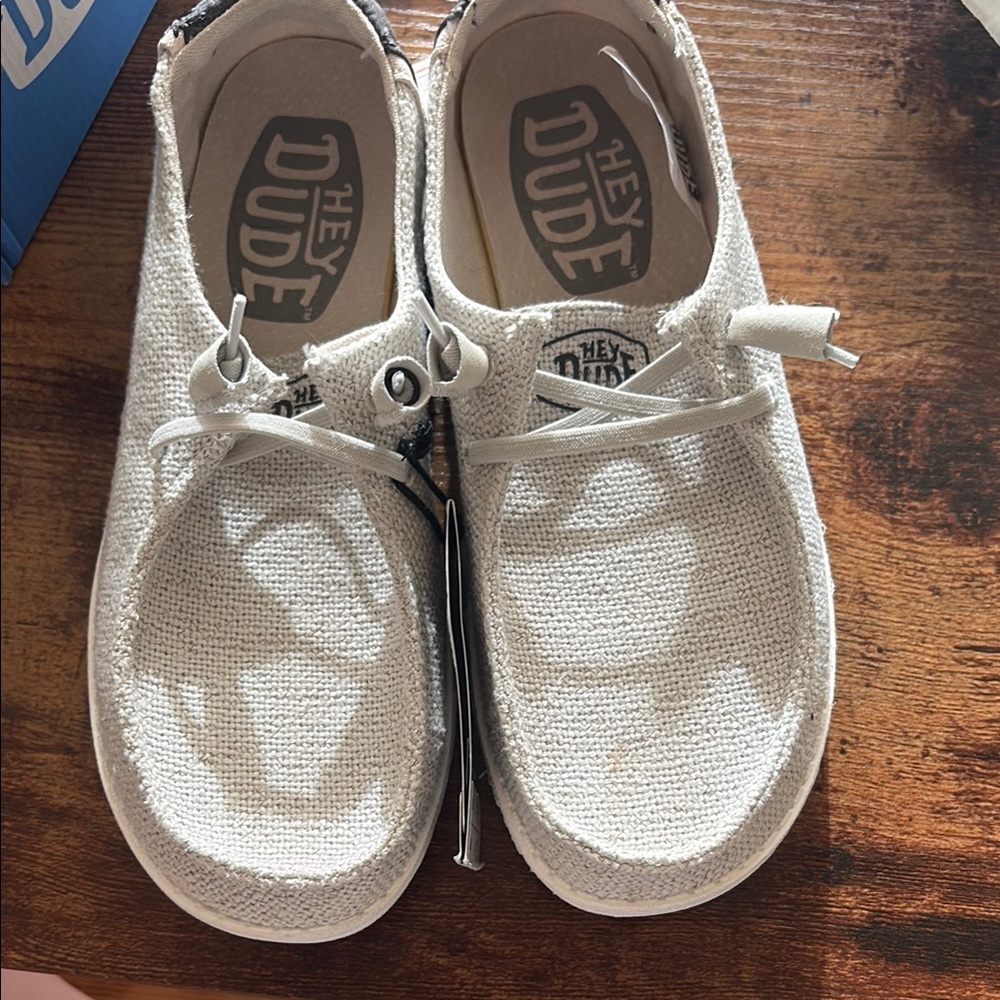 Hey Dude Shoes in Cream